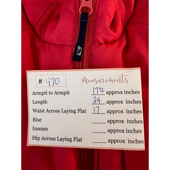 Vineyard Vines Salmon Coral Pink Quilted Puffer Zip Up Pockets Vest Size S - Picture 8 of 8